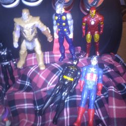 ""Miscellaneous " Action Figures For Sale Including Some "Marvel" Characters...