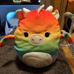 Calypsa Dragon Rainbow Squishmallow- Please Read Description