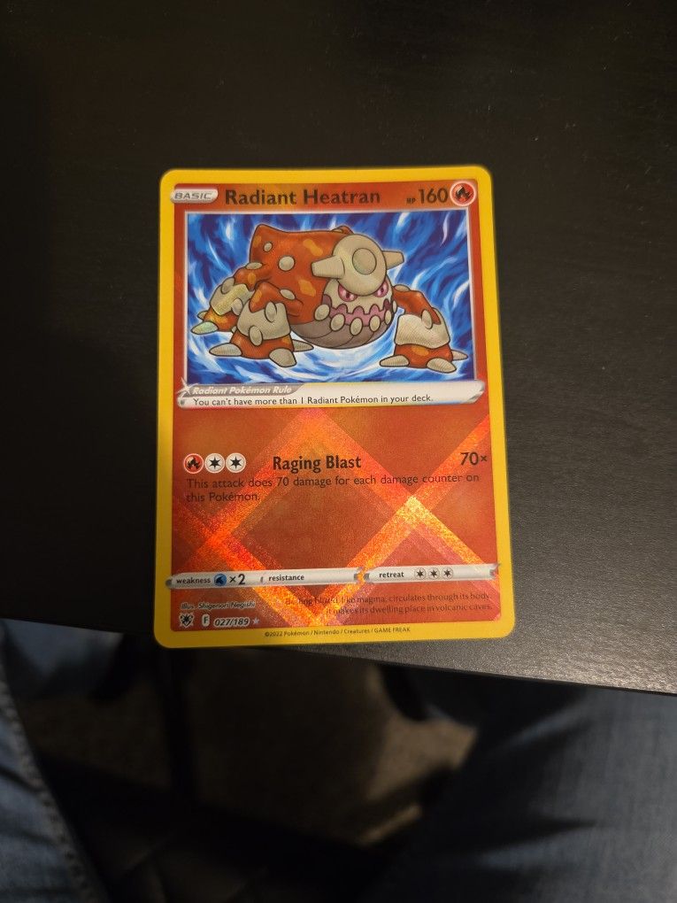 Radiant Heatran Holo Pokémon Card