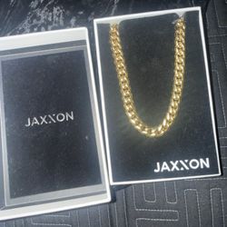 JAXXON Gold Cuban Link Chain Brand New 