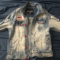 Makobi Bulldog Denim Jeen Jacket