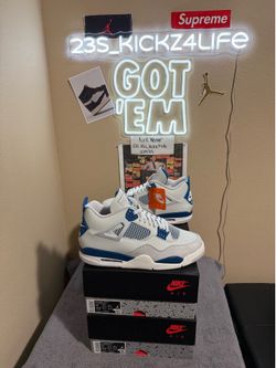 Brand new Air Jordan Military/Industrial 4’s size 13x2  with original box and proof of purchase.