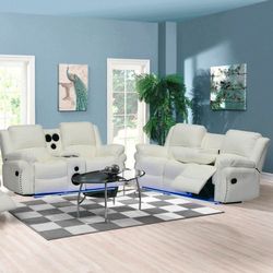 SOFA AND LOVESEAT  ( RECLINERS)
