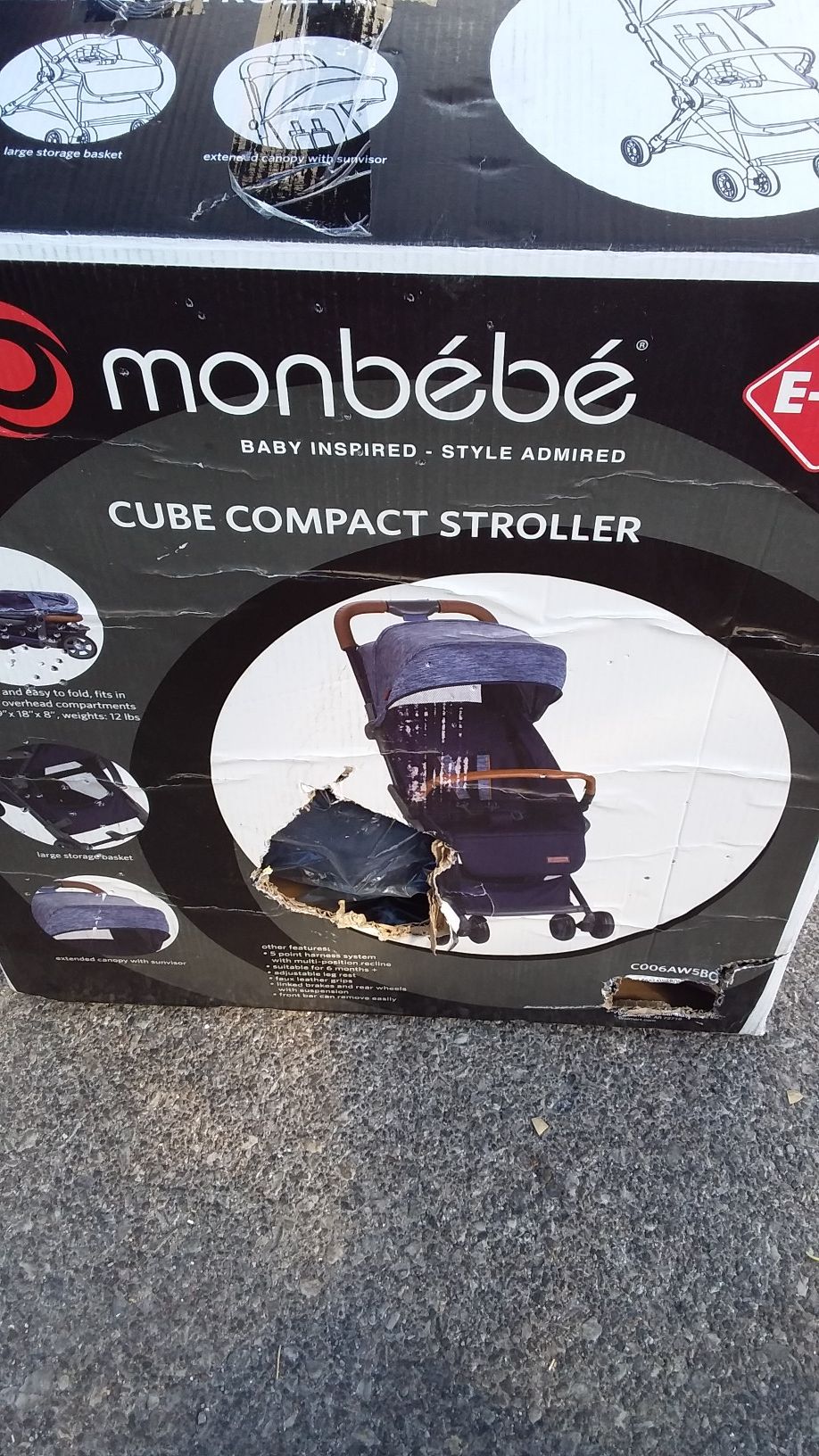 Monbebe BABY INSPIRED STYLE ADMIRED CUBE COMPACT STROLLER New inbox open Nuevo en caja abierta location Bonanza 14th