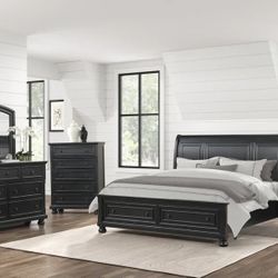 Modern bedroom set | Bed, Chest, Mirror, dresser | Reduced Price | Queen & King