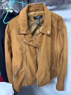 Men Biker Suede Jackets  Large