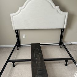 Queen Headboard and Bed Frame