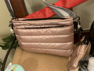 Quilted Pink Iridescent Purse