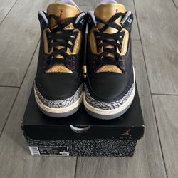 Women’s Air Jordan 3 Retro Size 12 Women, Size 10.5 Mens.