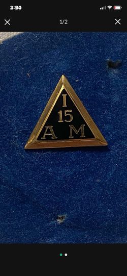 AMERICAN MACHINIST 15 YEAR SERVICE TRADE UNION PIN GOLD FILLED TIE TACK