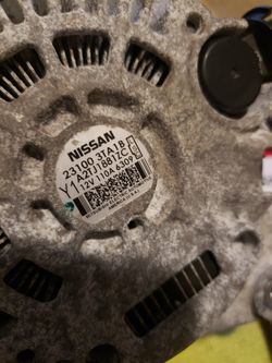 2016 Altima   Alternator 2.5l  4cyl