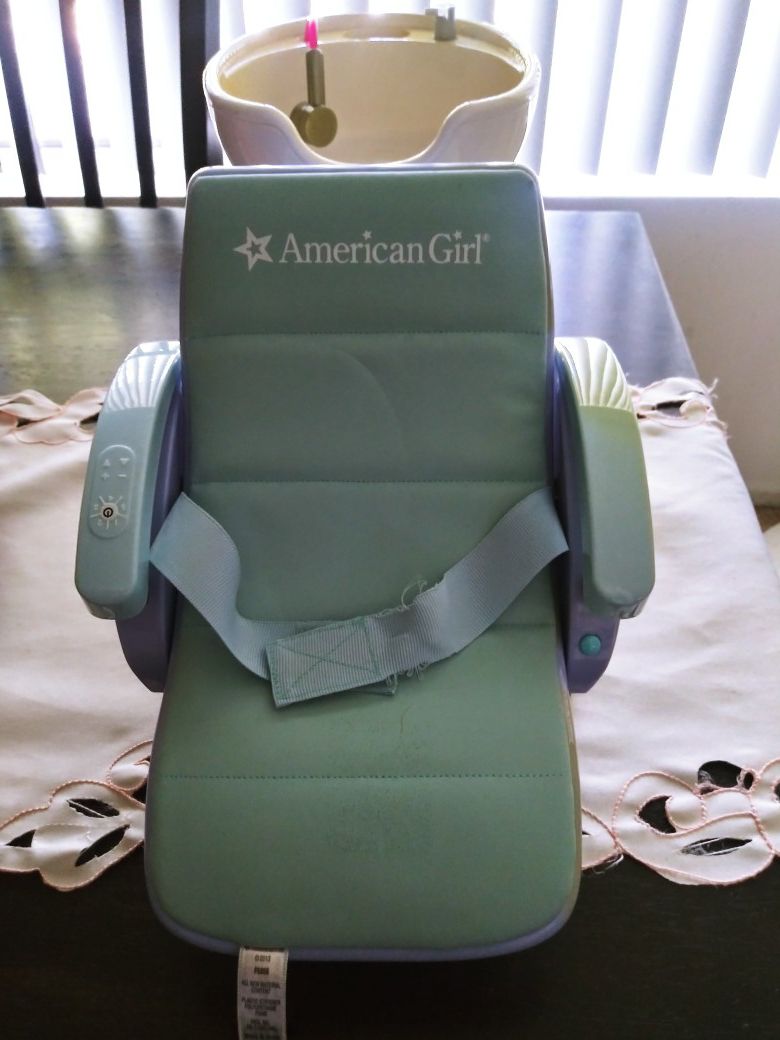 American Girl doll spa chair