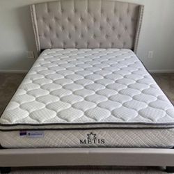 New Bed Frame ( 17 Different Options) + Quality Pillow Top Mattress. Order Today And Get It Today 🚚