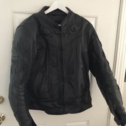 Frontage Frank Thomas men’s Leather motorcycle jacket. UK size 42, USA size XL. Fits like a large