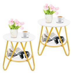 White Side round Table /Small End Table 