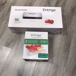 ( NEW ) Vacuum Sealer + Vacuum Sealer Roll