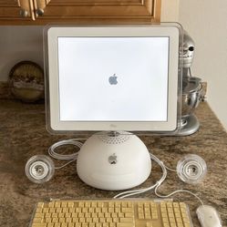 Vintage Apple iMac G4 "Sunflower" - Collector’s Set w/ Box & Pro Speakers