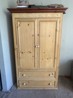 Matching dresser and armoire