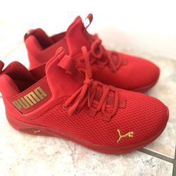 RED PUMA SNEAKERS Size 6.5