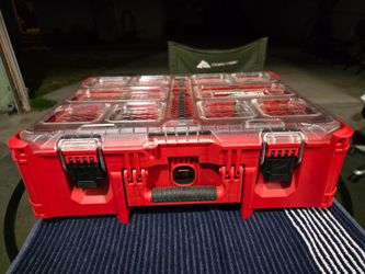 Milwaukee Packout 20" Deep Small Parts Organizer with 6 Compartments and Quick Adjust Dividers