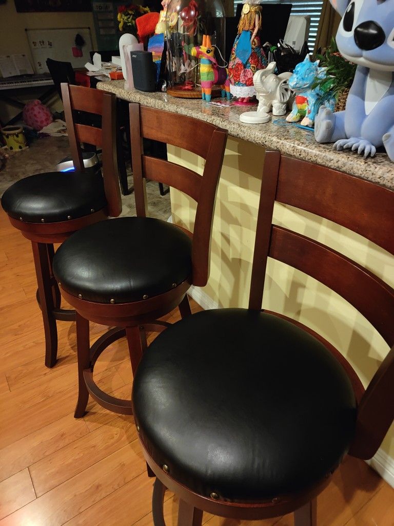 3 Bar Stools Chairs Barstools 30"