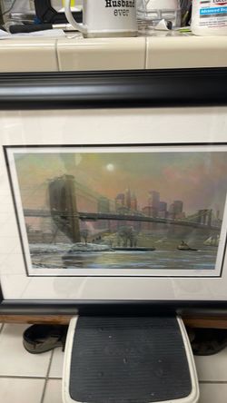 Brooklyn bridge in winter