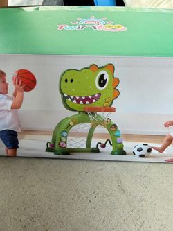 Toddler Basketball Hoop & Soccer Goal