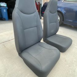 2 Bestop Trail Max II High Back Front Bucket Non Reclining Seats In Black Denim
