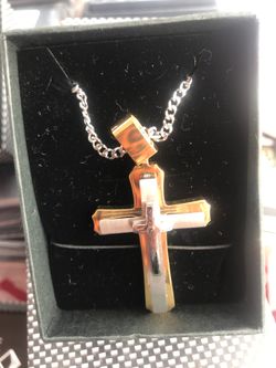 Stainless steel chain gold tone