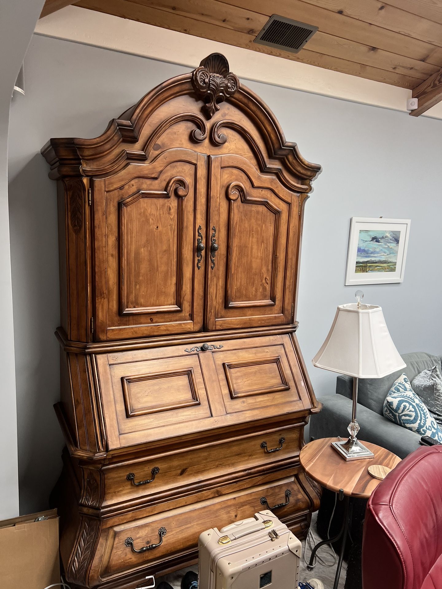 Aico Furniture - Tuscano Secretary by Michael Amini