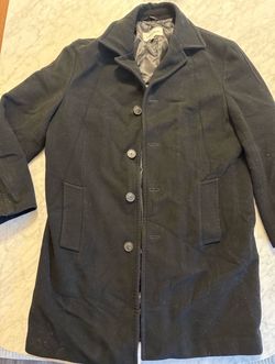 Vintage Calvin Klein Black Wool / Cashmere Coat - worn a handful of times