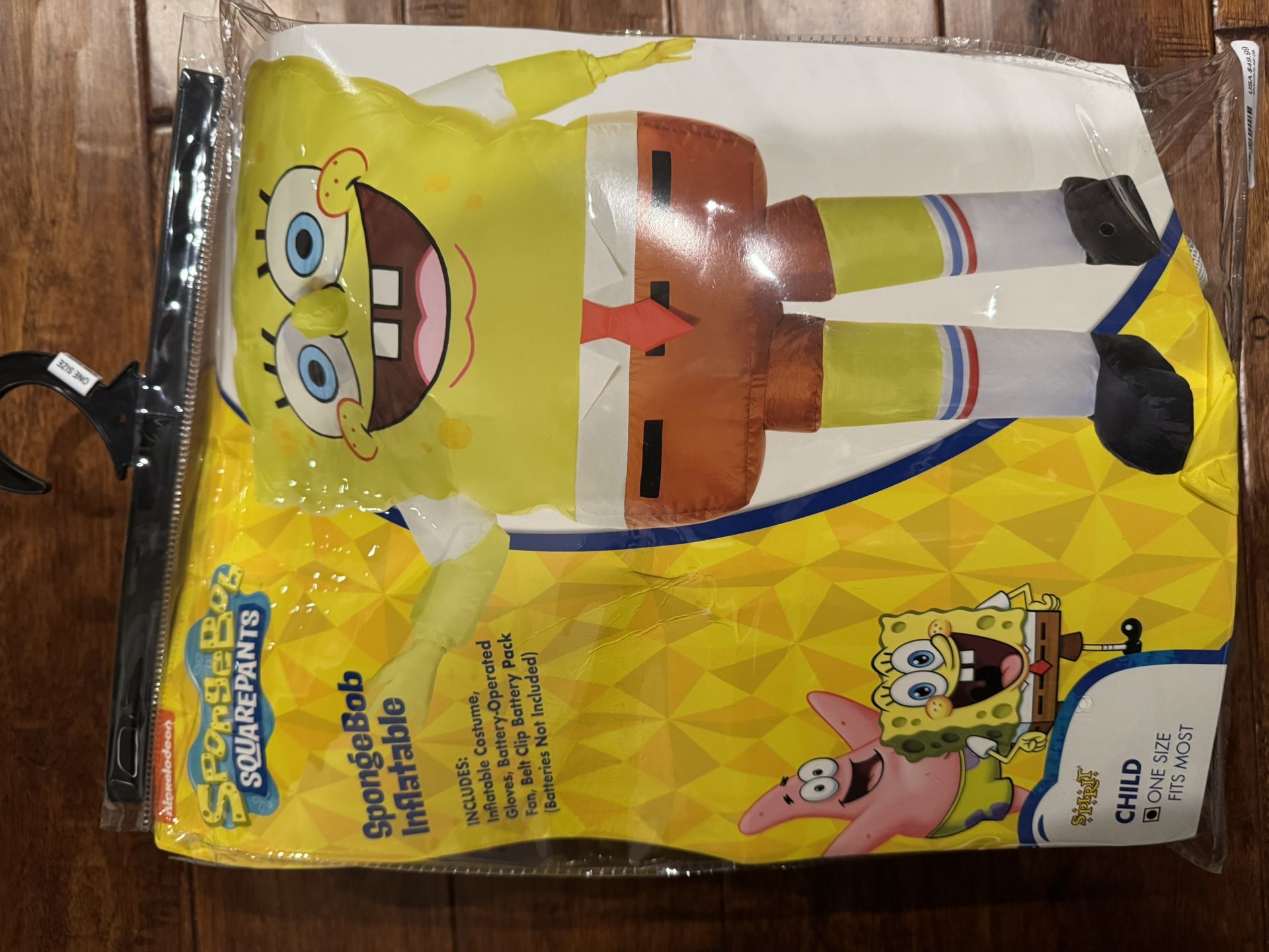 Sponge bob Inflatable Costume 8+