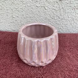 Pink Candle Holder .