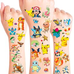 6pcs Pokemon Tattoo Stickers Set (New, Unopened)