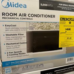 Midea 5,000 BTU Window Air Conditioner, Cools Up To 150 Sq Ft, 3 Cooling Modes, Comfortsense Remote, Black ba