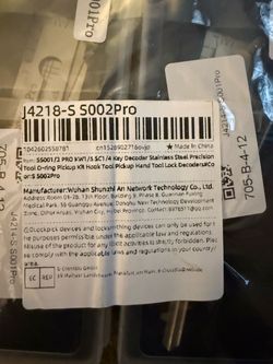 SS001/2 Pro Key Decoder Lock Pick Kit