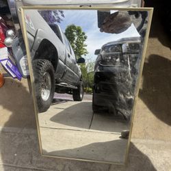 Medicine Cabinet With Gold Trim 