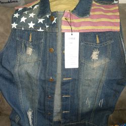 Xl Denim Vest Brand New 