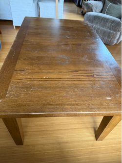 Solid wood coffee table