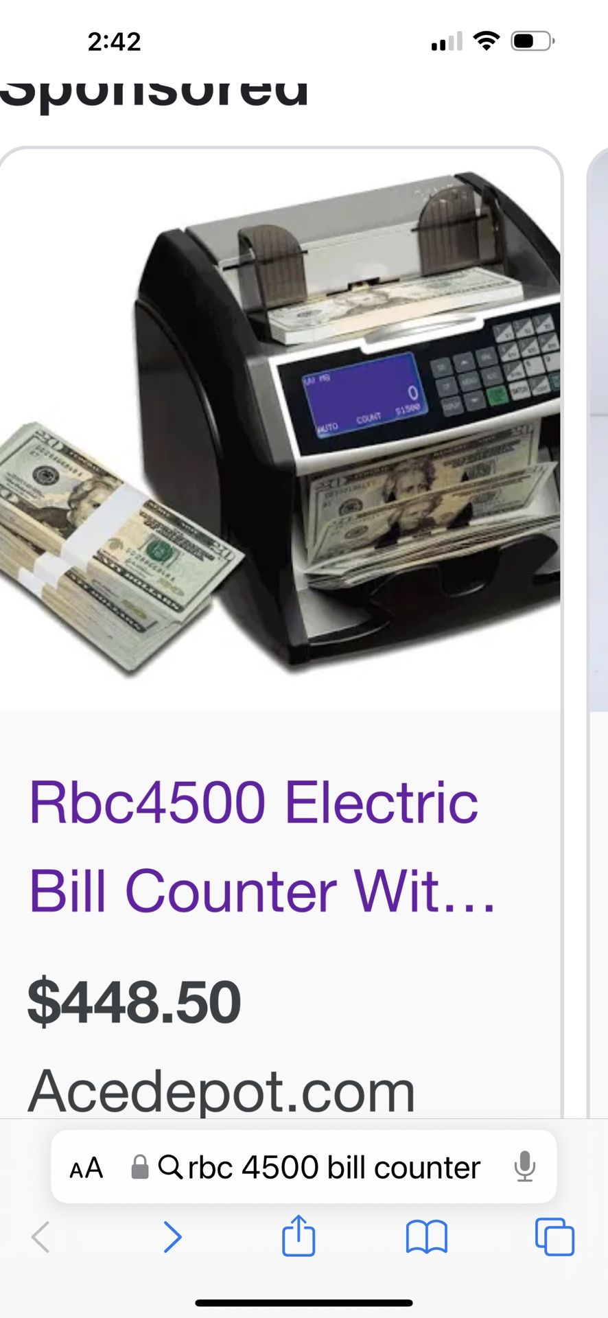 RBC Money Counter