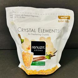 Renuzit Aroma Crystal Elements Amber Vanilla Pack 18 oz  Authentic Discontinued