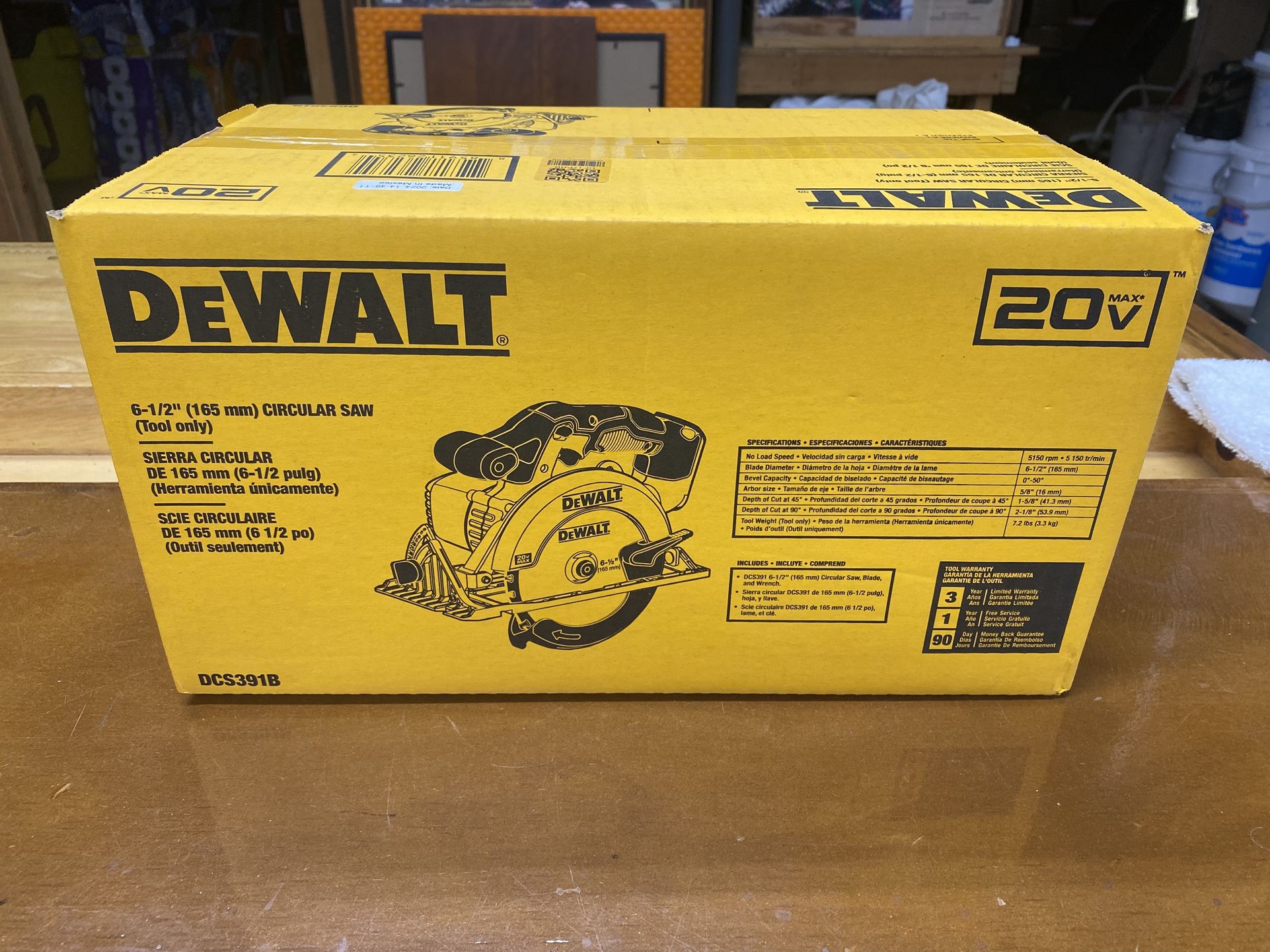 Dewalt 6-1/2” 20V Max Circular Saw
