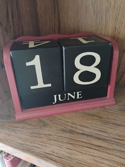 Wood Block Calendar