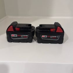 Milwaukee M18 5.0AH Batteries 