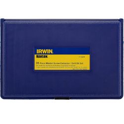 IRWIN Tools Hanson Screw Extractor and Drill Bit Set, 35 Piece, 11135ZR