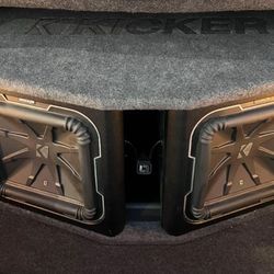 12” Kicker L7 Solar Baric Q Class Competition Subwoofers In Loaded Enclosure