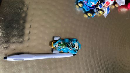 Blue Toy Racing Car Die-Cast Figure