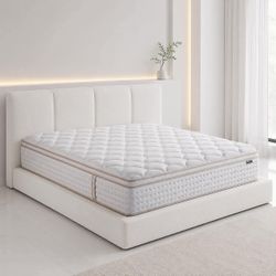 Queen size Mattress 12 Inch, Superior Hybrid Mattress with Memory Foam for Extra Lumbar Support,  J-29