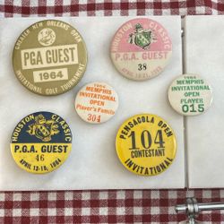 Vintage PGA Pins/ Buttons