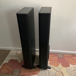 Sapphire ST2 MK II Narrow Slim Floor-Standing Tower Speakers Black - Pair